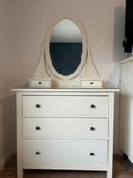 Hemnes kaptafel met lades en spiegel, 100 tot 150 cm, Ophalen of Verzenden, Zo goed als nieuw, 150 tot 200 cm