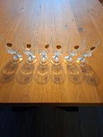 6 kristallen kleine wijnglazen, Ophalen, Zo goed als nieuw, Overige typen