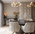 Richmond Interiors drie Draai Eetkamerstoelen Lisonne swivel, Huis en Inrichting, Stoelen, Ophalen, Drie, Zo goed als nieuw, Stof