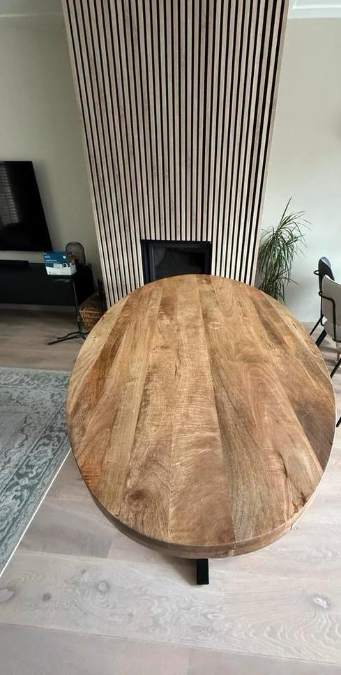 Ovale eettafel 180 x 101 cm, Huis en Inrichting, Tafels | Eettafels, 50 tot 100 cm, 150 tot 200 cm, Ovaal, Ophalen of Verzenden