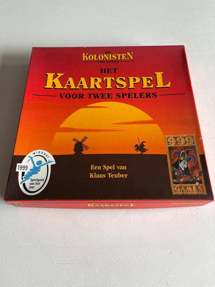 Kolonisten van Catan: Het Kaartspel, Hobby en Vrije tijd, Gezelschapsspellen | Kaartspellen, Zo goed als nieuw, Een of twee spelers