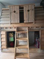 Saartje Prum Droomhuis kinderbed (stapelbed), Kinderen en Baby's, Kinderkamer | Bedden, Ophalen, 85 tot 100 cm, Gebruikt, Hoogslaper of Stapelbed