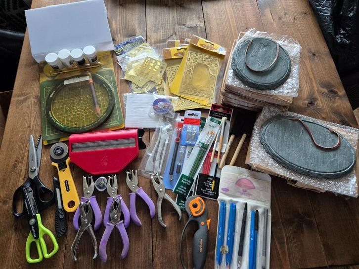 hobbyspullen voor kaarten maken, Hobby en Vrije tijd, Kaarten | Zelf maken, Gebruikt, Overige typen, Overige thema's, Ophalen of Verzenden