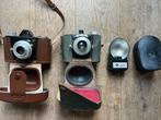 Retro AGFA fototoestel (2x) + flits, Ophalen of Verzenden, Gebruikt, Compact, Overige Merken