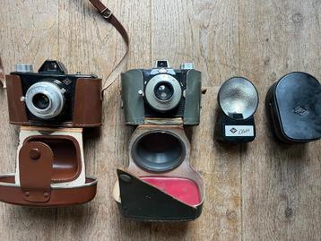Retro AGFA fototoestel (2x) + flits beschikbaar voor biedingen