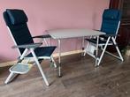 Camping tafel en stoelen set, Ophalen, Zo goed als nieuw, Campingtafel