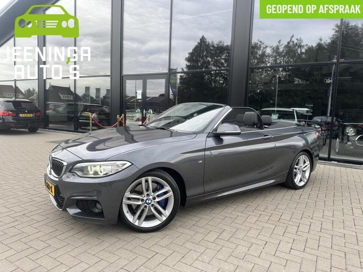 BMW 2-serie Cabrio 220i M pakket |Clima|Stoelverwarming|Trek, Auto's, BMW, Bedrijf, Te koop, 2-Serie, ABS, Airbags, Airconditioning