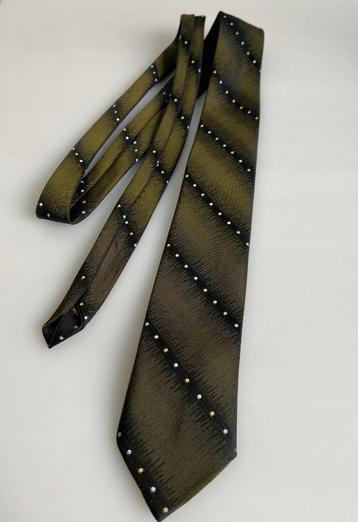 Vintage Stropdas Groen Trevira 1960 beschikbaar voor biedingen