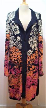 Mooi fleurige lang print vest van KOOI knitwear! L, Kleding | Dames, Truien en Vesten, Gedragen, Maat 42/44 (L), Verzenden, Overige kleuren