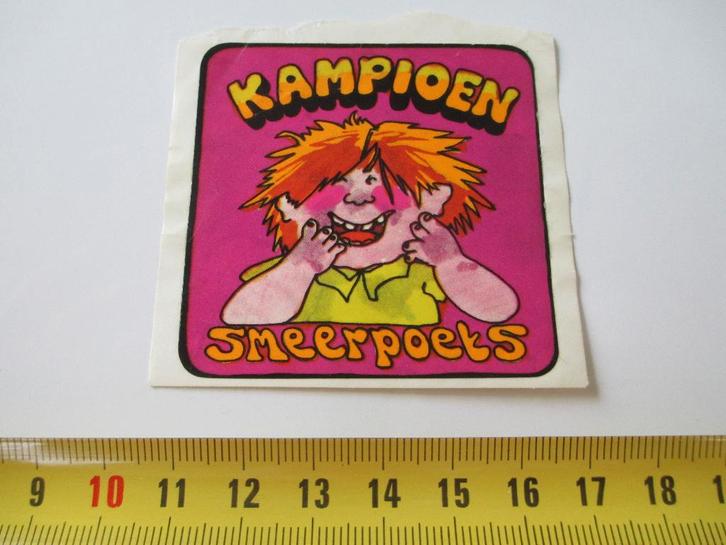 sticker frisdrank RAAK strip kampioen smeerpoets, Verzamelen, Stickers, Zo goed als nieuw, Ophalen