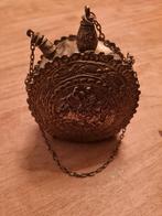 Antieke Griekse Balkan messing kruitfles, Huis en Inrichting, Verzenden, Rond