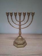 Joodse Menora. 7 armige kandelaar. Messing., Ophalen of Verzenden
