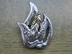 broche zilver 925 en 585 goud [103], Verzenden, Overige materialen, Broche