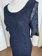 Mooi gevoerd d.blauw kanten jurkje, LIBELLE La Ligna   mt M, Kleding | Dames, Maat 38/40 (M), Zo goed als nieuw, La Ligna, Verzenden