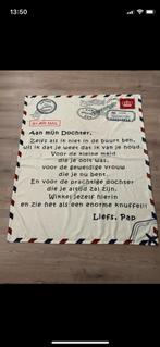 Nieuw deken met liefdevolle boodschap voor dochter, Ophalen of Verzenden, Nieuw
