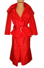 Nieuw Renato Nucci 100% zijde jasje + rok, rood, Mt. 36 / S, Renato Nucci, Kostuum of Pak, Verzenden, Nieuw