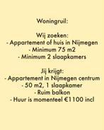 Woningruil Nijmegen, Huizen en Kamers, Kamers te huur