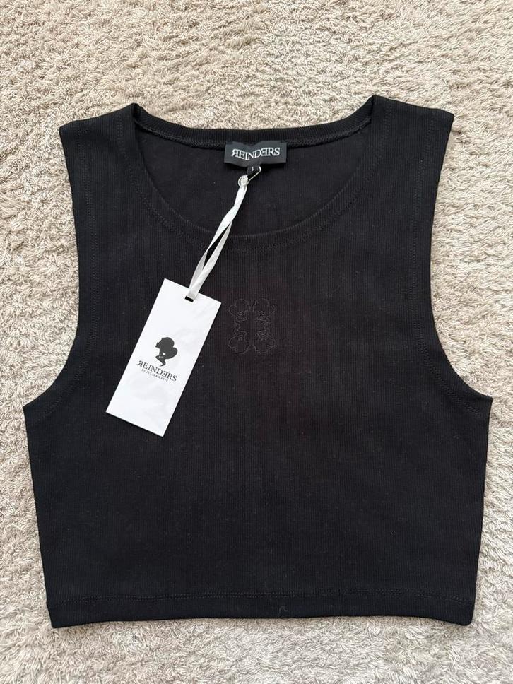 Reinders Tank Top Short Zwart - Nieuw!, Kleding | Dames, Tops, Nieuw, Maat 42/44 (L), Zwart, Zonder mouw, Ophalen of Verzenden