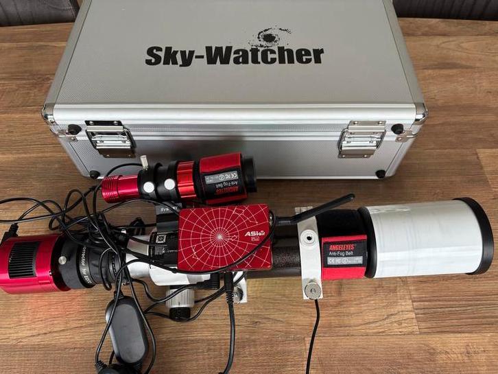 Astrofotografieset Skywatcher ED72 Refractor Telescoop, Audio, Tv en Foto, Optische apparatuur | Telescopen, Gebruikt, Lenzentelescoop (refractor)