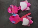 Junior Rolschaatsen roze maat 24-30 inclusief beschermers, Ophalen of Verzenden, Verstelbaar, Gebruikt