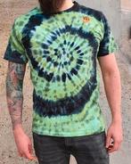 Groen zwart spiral tie dye met Maine coon kat t-shirt maat L, Maat 52/54 (L), Spiral Creaties, Nieuw, Ophalen of Verzenden