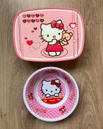 Hello Kitty broodtrommel + schaaltje, Ophalen of Verzenden, Zo goed als nieuw