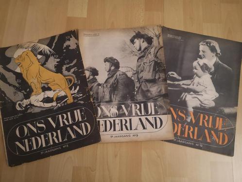 Ons Vrije Nederland tijdschriften 1945-1946, nr. 8 t/m 37, Boeken, Oorlog en Militair, Gelezen, Ophalen of Verzenden