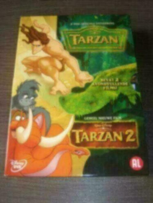 Walt Disney TARZAN Family Pack Box in nieuwstaat, Cd's en Dvd's, Dvd's | Tekenfilms en Animatie, Zo goed als nieuw, Amerikaans