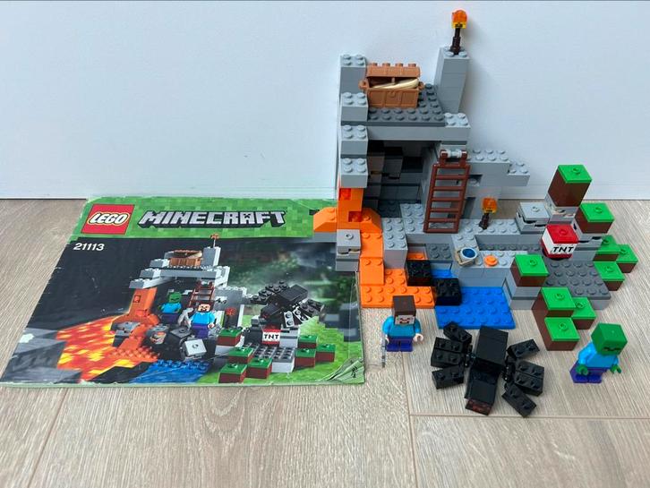 Lego Minecraft 21113 De Grot, Kinderen en Baby's, Speelgoed | Duplo en Lego, Zo goed als nieuw, Lego, Complete set, Ophalen of Verzenden