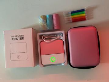 Mini printer - Roze - Draadloos beschikbaar voor biedingen