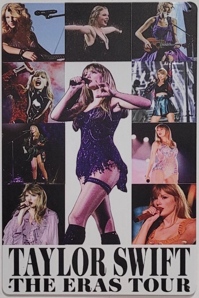 Taylor Swift The Eras Tour reclamebord van metaal wandbord, Verzamelen, Muziek, Artiesten en Beroemdheden, Nieuw, Foto of Kaart