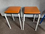 Set van 2 vintage krukken - Jaren 60/70, Huis en Inrichting, Ophalen of Verzenden
