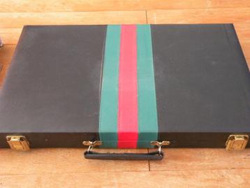 Backgammon in luxe koffer. Compleet.  beschikbaar voor biedingen