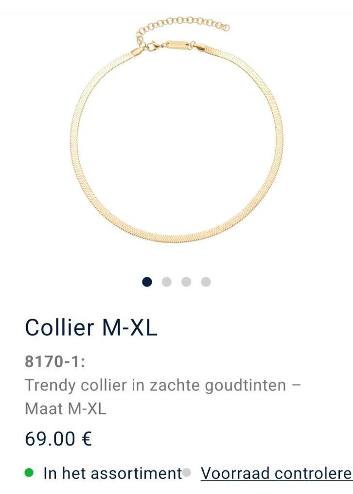 Energetix collier goud van € 69 voor € 49, Sieraden, Tassen en Uiterlijk, Kettingen, Nieuw, Overige materialen, Goud, Ophalen of Verzenden