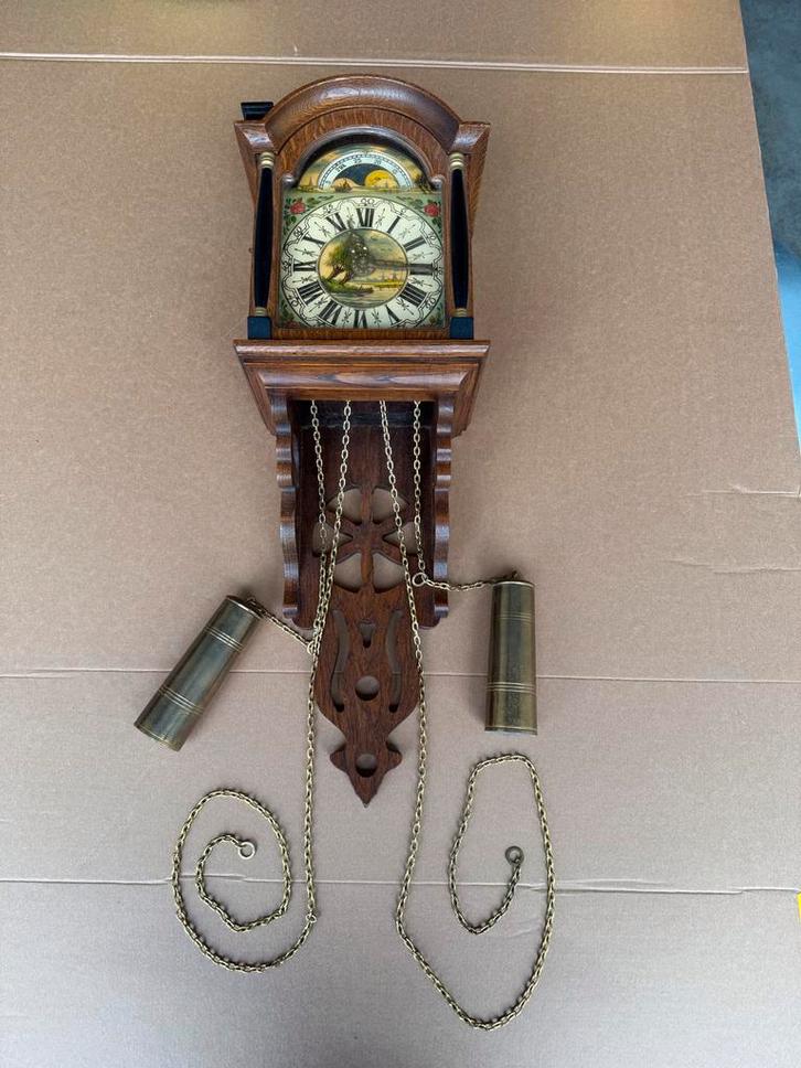 Zaanse Klok met FHS 241-080 Uurwerk, Antiek en Kunst, Antiek | Klokken, Ophalen of Verzenden
