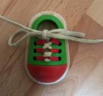 Plan Toys houten veter schoen (leren veter strikken), Ophalen of Verzenden, Zo goed als nieuw, Overige typen