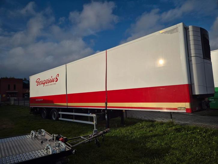 Oplegger Heiwo Koeltrailer met schade //meesturende as  2019, Auto's, Vrachtwagens, Bedrijf, Ophalen