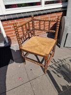 rieten stoeltje, Huis en Inrichting, Stoelen, Ophalen, Gebruikt, Bruin, Riet of Rotan