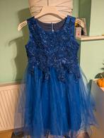 Blauwe kerstjurk mt 164, Kinderen en Baby's, Kinderkleding | Maat 164, Ophalen of Verzenden, Nieuw, Meisje, Jurk of Rok