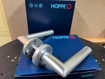 Hoppe Deurkruk Stockholm alu F1 geveerde set NIEUW in doos.  beschikbaar voor biedingen