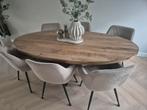 Mangohout eettafel 200x100, Huis en Inrichting, Tafels | Eettafels, Ophalen, 200 cm of meer, 50 tot 100 cm, Zo goed als nieuw