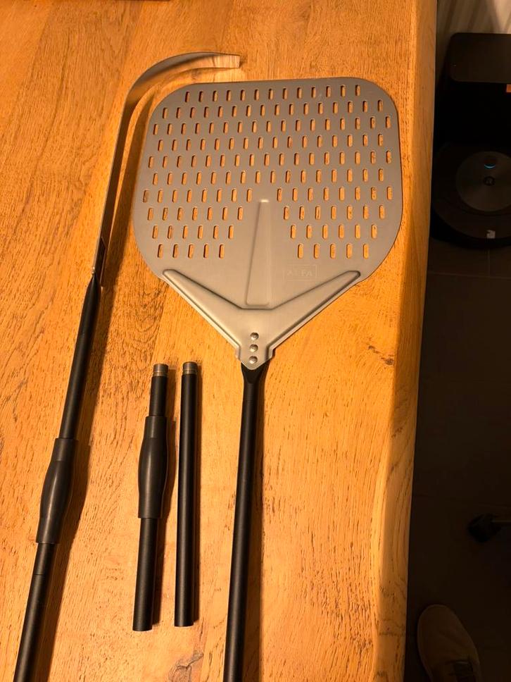 Alfa forni pizzaschep en houthaak professioneel, Tuin en Terras, Pizzaovens, Zo goed als nieuw, Ophalen of Verzenden