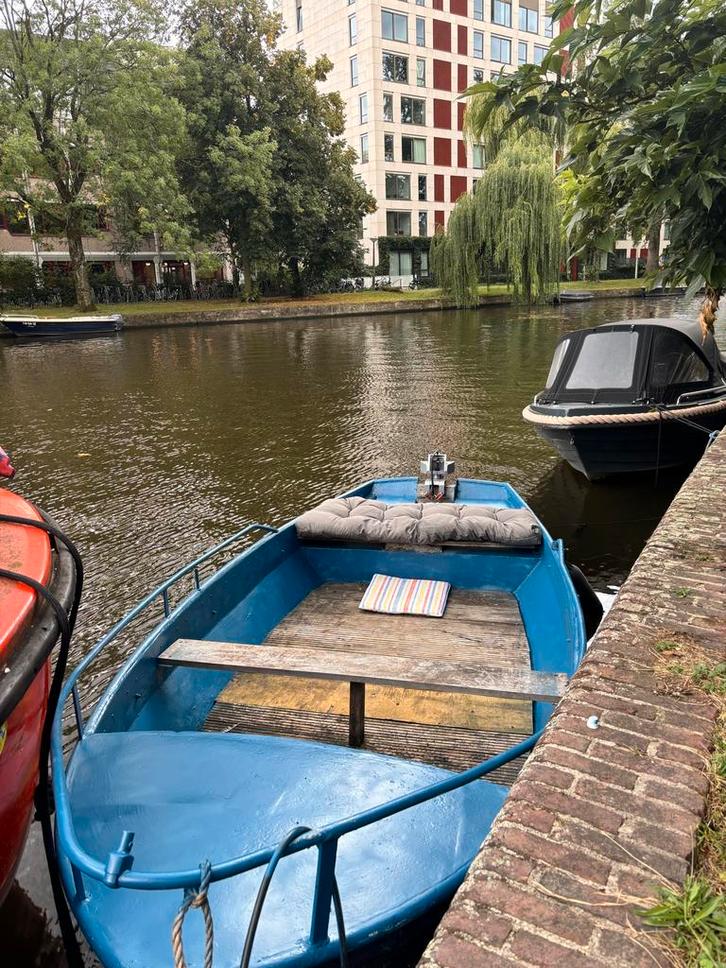 Elektrische boot / sloepje, Watersport en Boten, Sloepen, Gebruikt, Tot 10 pk, 3 tot 6 meter, Buitenboordmotor, Elektrisch, Staal
