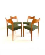 4x gerestaureerde eetkamerstoel, Arne Hovmand Olsen ‘60, Huis en Inrichting, Stoelen, Hout, Ophalen of Verzenden, Zo goed als nieuw