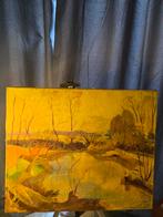 Olieverf Drenthe, Antiek en Kunst, Kunst | Schilderijen | Klassiek, Ophalen of Verzenden