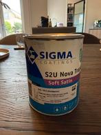 Sigma S2U Nova Traplak Soft Satin RAL 1013, Doe-het-zelf en Verbouw, Verf, Beits en Lak, Ophalen, Nieuw, Wit, Lak