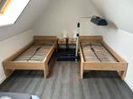 2x 1 persoons bed met lattenbodems, Huis en Inrichting, Ophalen, 90 cm, Eenpersoons, Zo goed als nieuw