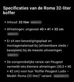 Koffer, Fietsen en Brommers, Scooters | Peugeot, Ophalen, Zo goed als nieuw, Elektrisch, Overige modellen