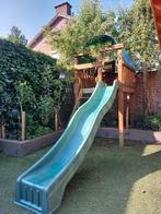 Speelhuisje met glijbaan van het merk Jungle Gym, Kinderen en Baby's, Speelgoed | Buiten | Speeltoestellen, Ophalen, Gebruikt