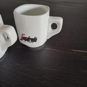 Segafredo expresso kopjes 3 stuks porseleinen kopjes beschikbaar voor biedingen